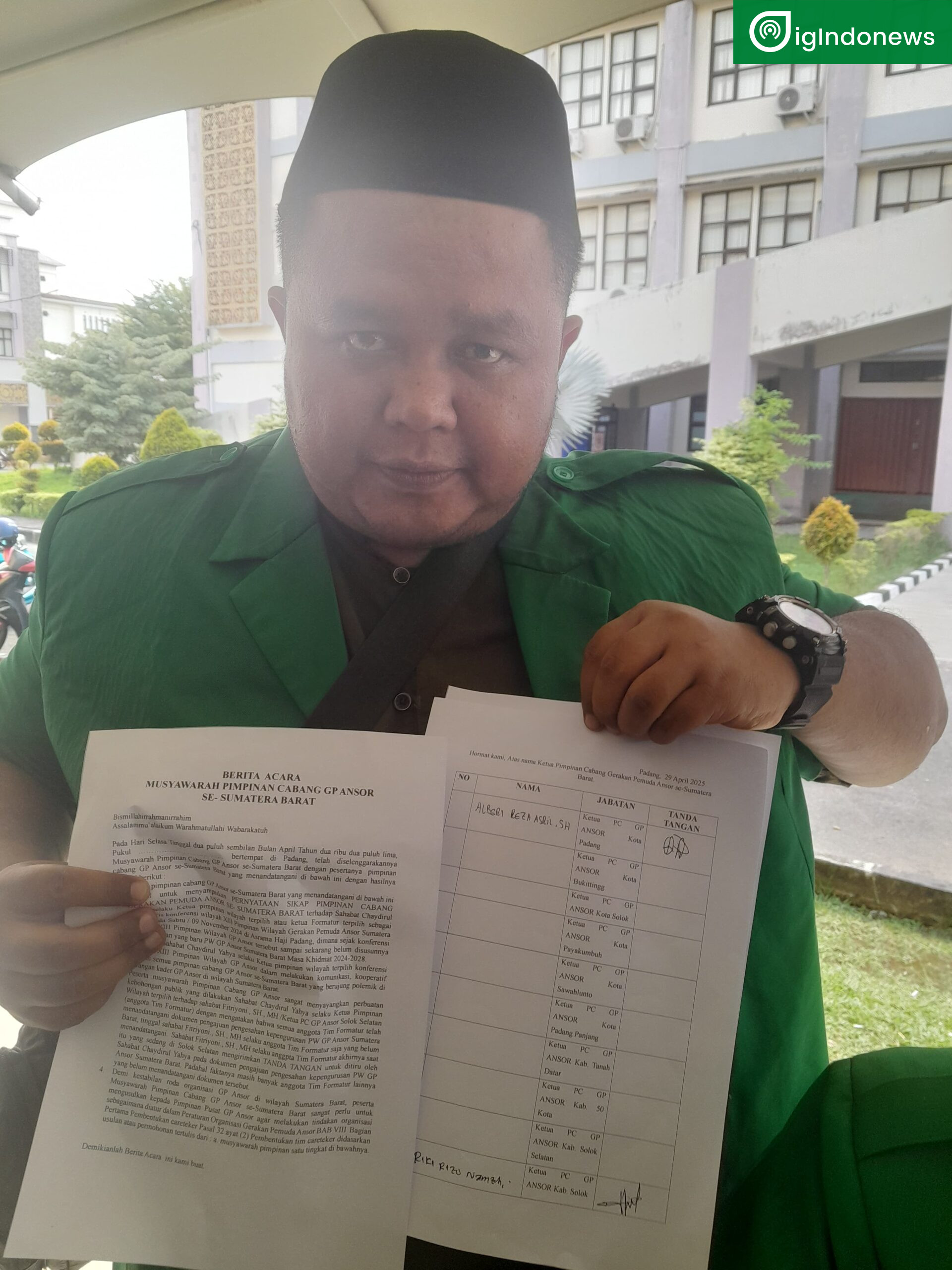 Ketua PC GP Ansor Kabupaten Solok