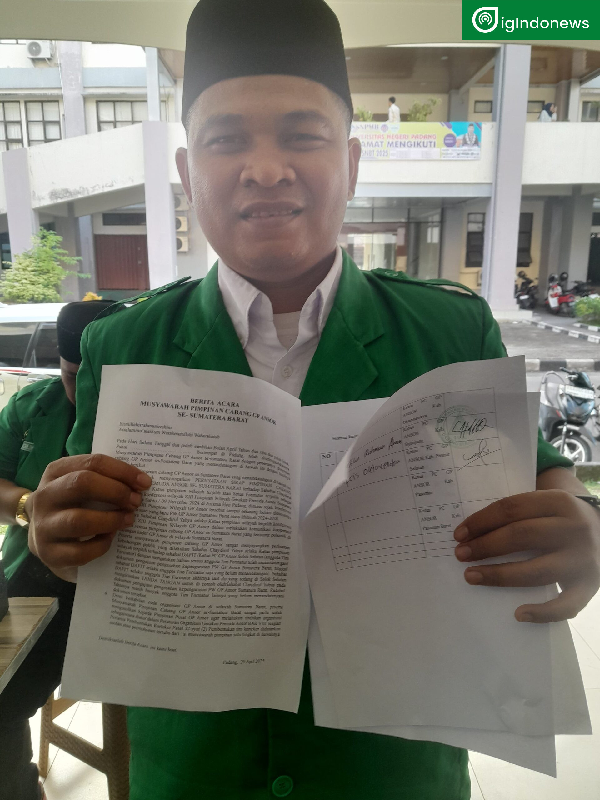 Ketua PC GP Ansor Pesisir Selatan