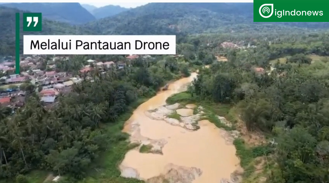 Foto dari atas memakai Drone