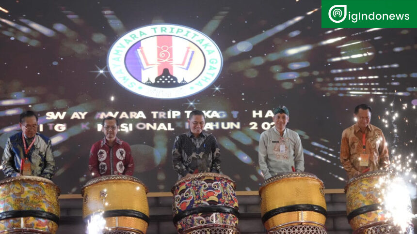 Wamenag RI Saiful Rahmat Dasuki Buka Secara Resmi Swayamvara Tripitaka Gatha Nasional