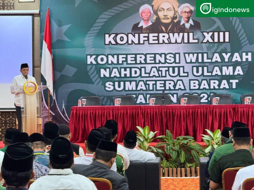 Ketua PWNU Sumbar Prof Ganefri Berikan Sambutan Pada Agenda Konferwil XII Sumbar