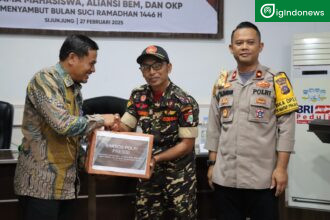 Kasatkorcab Banser Sijunjung terima Baksos dari Polres Sijunjung