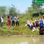 Penyebaran Bibit Ikan Bila Sebanyak 500 Bibit Bersama Fotokan dan Kapolres Sijunjung dan OKP Se Kabupaten Sijunjung