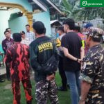Kapolres Sijunjung AKBP Willian Harbensyah memberikan arahan kepada personil pengamanan di rumah ibadah jamaah Pantekosta di Jorong Timpeh Nagari Kamang