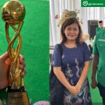 Angel Bersama Ketum GP Ansor saat menerima Riyanto Awards