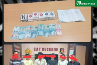 Digerebek Siang Bolong, 6 Pelaku Judi Kartu Diciduk Satreskrim Polres Sijunjung dalam Ops Pekat 2026