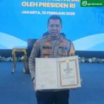 Kapolres Sijunjung AKBP Willian Harbensyah, SIK, MH Terima penghargaaan dari Presiden RI Prabowo Subianto